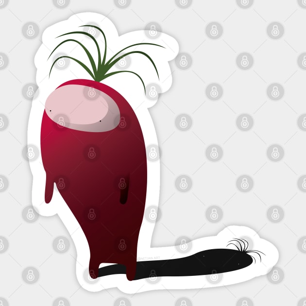 Radish Sticker by NetJan